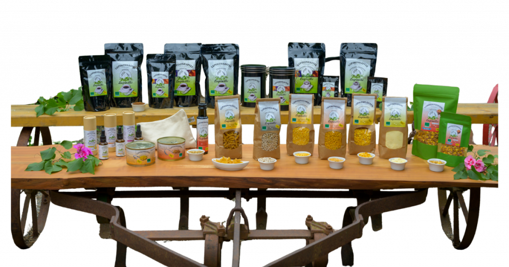 lupinenprodukte freigestellt